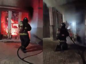 Un incendio destruyó el garage de una vivienda