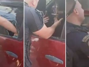 Un policía rompió una camioneta para salvar a un nene encerrado en medio de una ola de calor