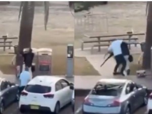 El héroe civil que redujo a uno de los atacantes de la masacre de Australia quedó grabado en un video