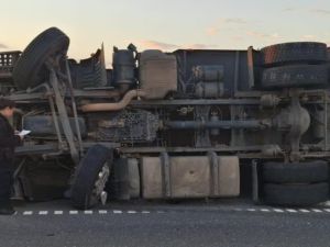 Tragedia en Pergamino: murió un camionero al volcar con ganado en Ruta 8